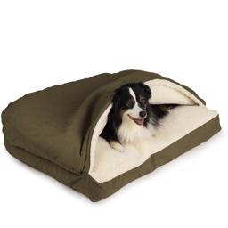 SnooZer Cozy Cave Hundehule Rectangle Version Olive